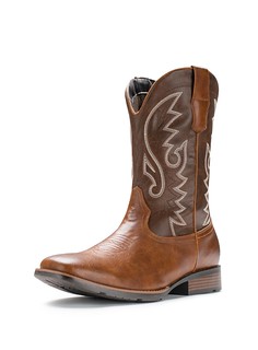 IUV Men's Suede Square Toe Western Work Boots