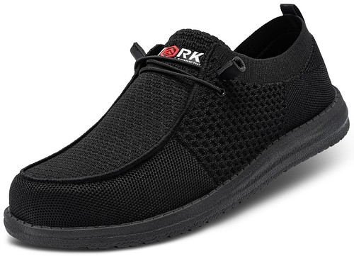 LARNMERN Women's Steel Toe Loafers