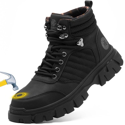 KELODON Waterproof Steel Toe Boots 6-inch