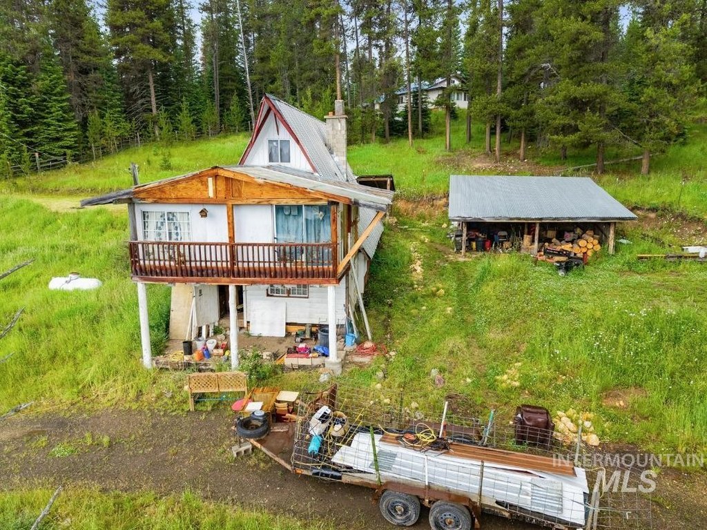 1.77 Wooded Acres in Idaho Backcountry, 2BR Cabin — $104,900