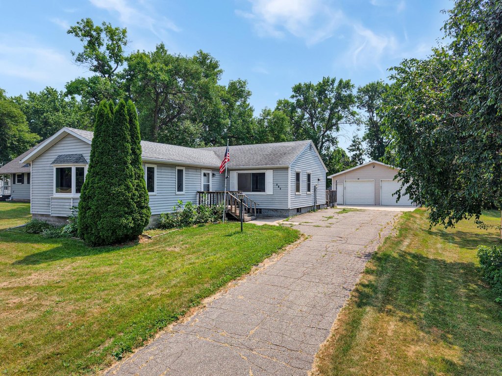 1949 Elbow Lake Home with Vaulted Ceilings and Oversized Garage — $129,900
