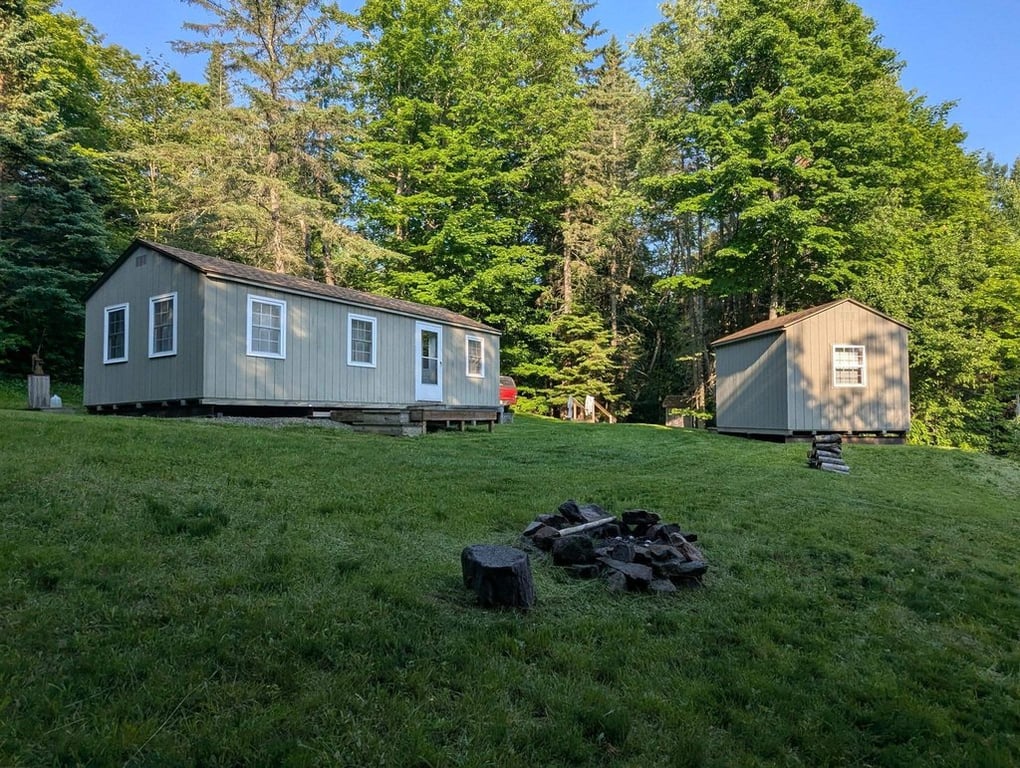 Off-Grid Vermont Camp on ATV/Snowmobile Trail with Bunkhouse — $135,000