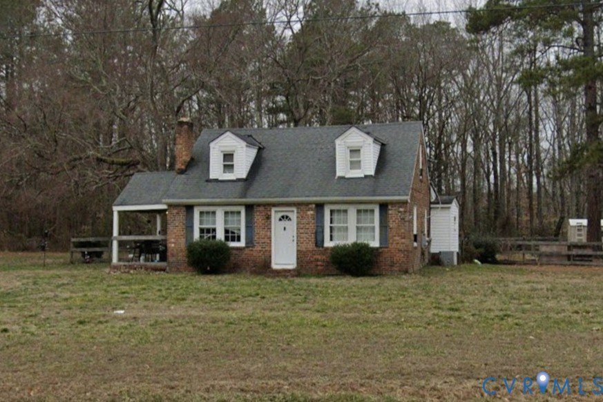 1940 Brick Cape Cod on 1.5 Acres in Hanover County — $90,000 Opening Bid
