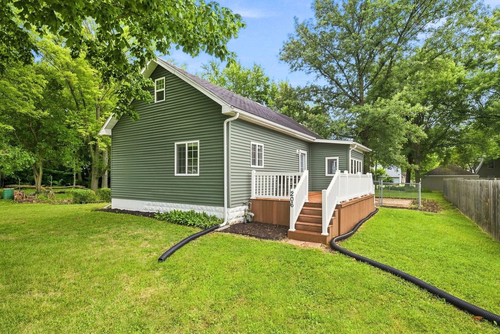 1924 Odell Home, Gut-Renovated in 2019-2020, with Heated Pine Sunroom — $149,000
