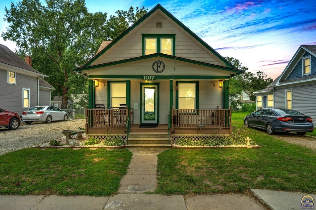 1930 Topeka Home with Wired Shed, Big Deck, and Mechanicals Already Done — $144,900