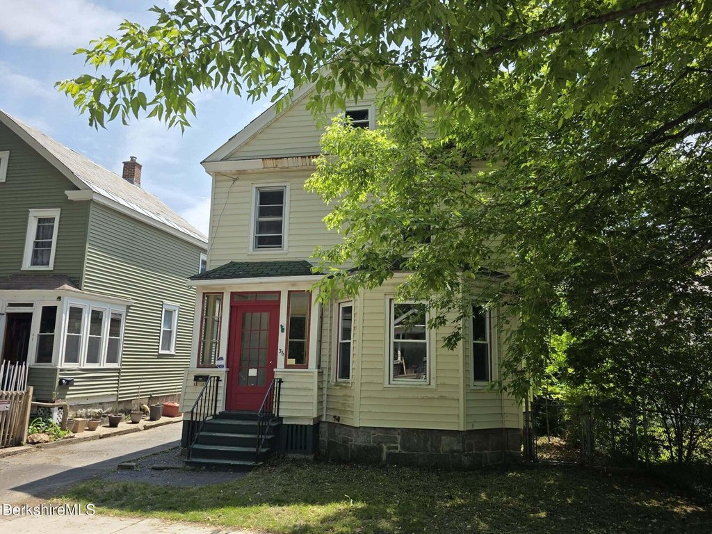 1887 North Adams Colonial with Slate Roof and Powered Studio, Steps from Mass MoCA — $137,900