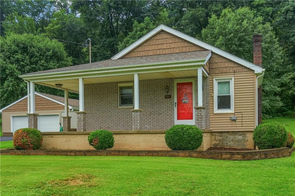 1910 Ellwood City Brick on Half an Acre with Two-Car Garage — $139,900