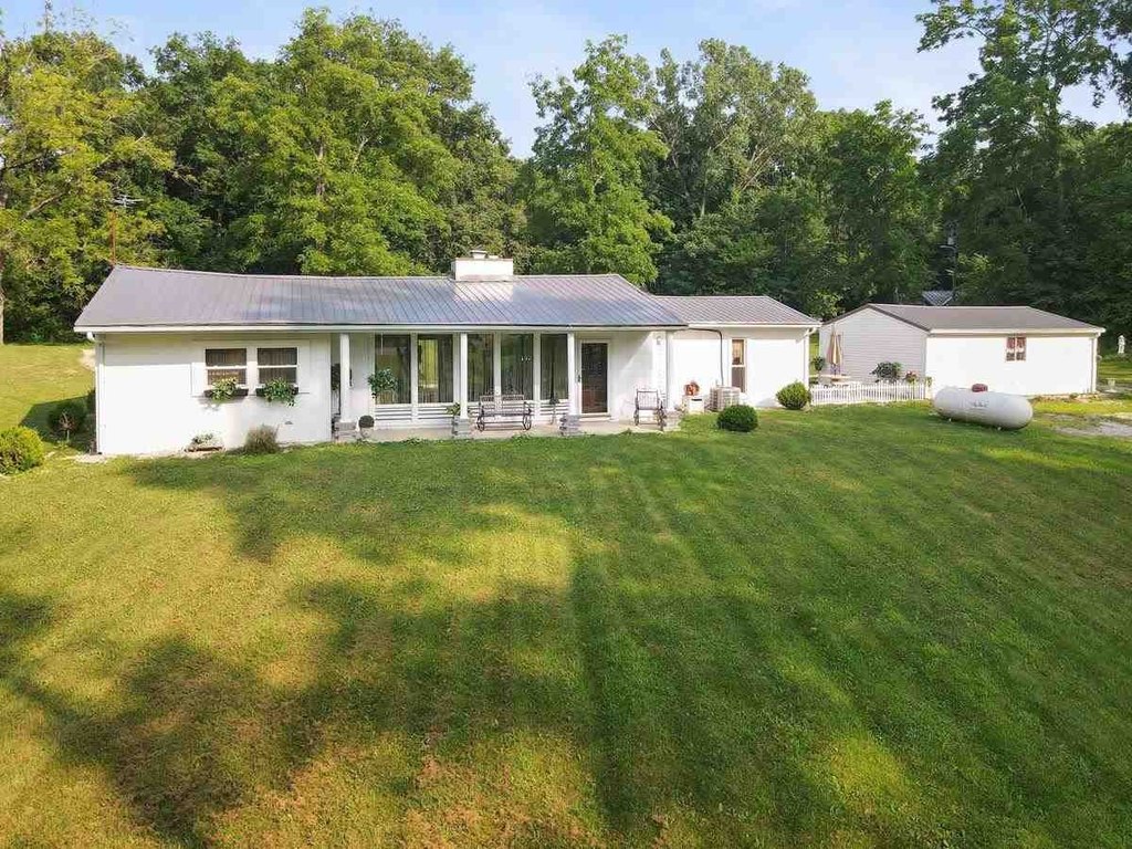 1961 Selma Ranch on 2.67 Wooded Acres with Fireplace and Garage — $139,900
