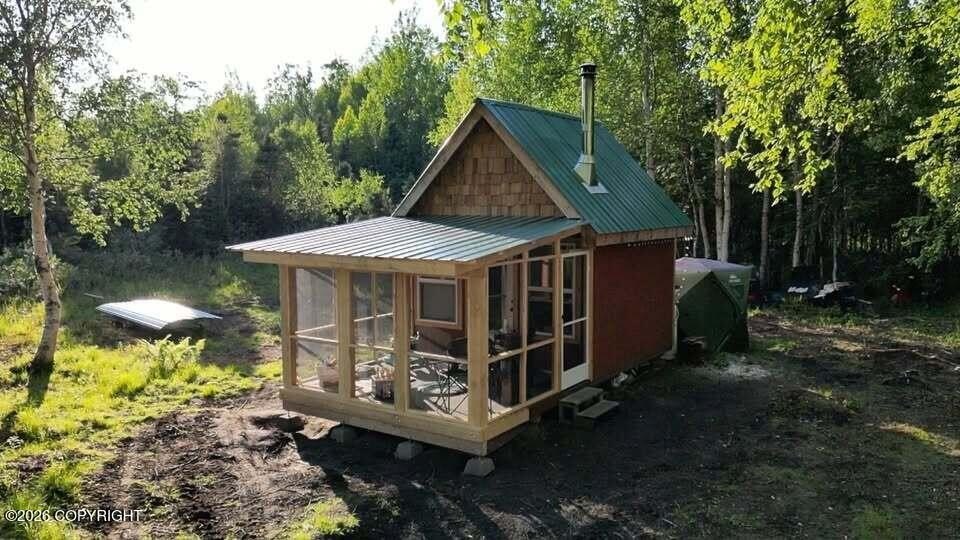 15 Acres, New Cabin, ATV Included, No CC&Rs Near Talkeetna — $130,000