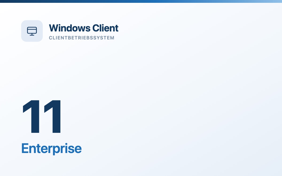 Windows 11 Enterprise - gebrauchte Volumenlizenz