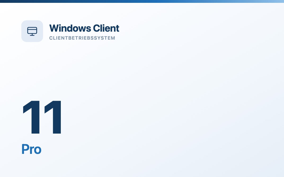 Windows 11 Pro - gebrauchte Volumenlizenz