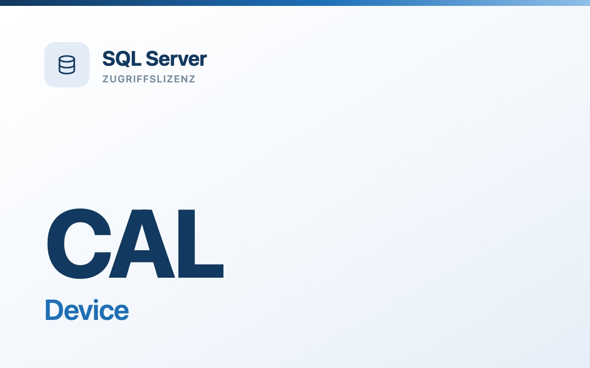 SQL Server Device CAL - gebrauchte Zugriffslizenz