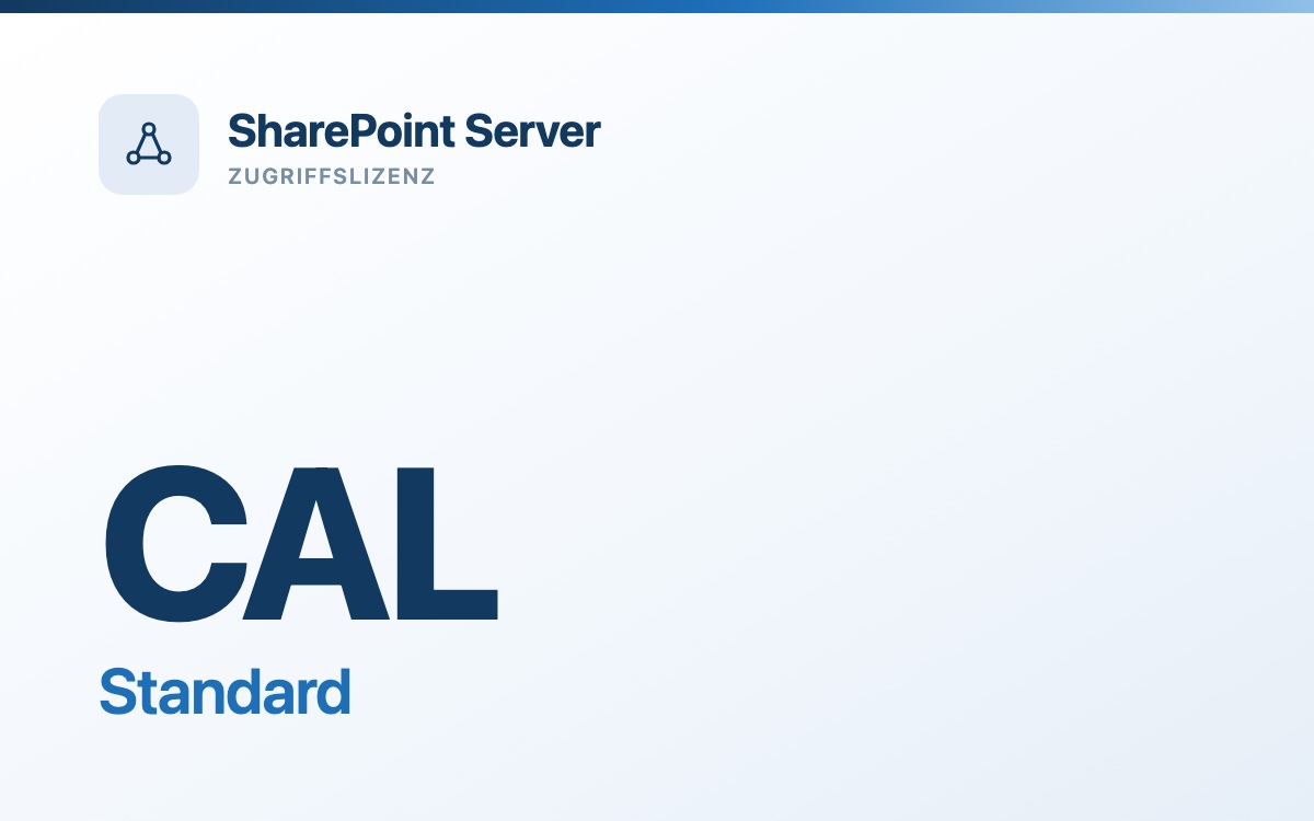 SharePoint Standard CAL - gebrauchte Zugriffslizenz