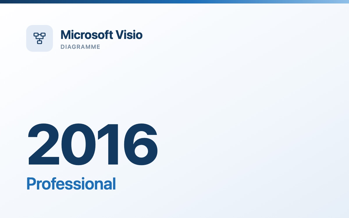 Microsoft Visio 2016 Professional - gebrauchte Volumenlizenz