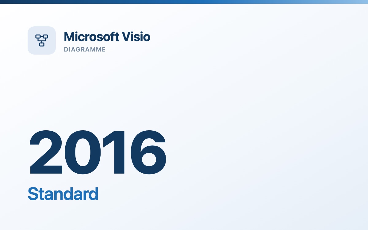 Microsoft Visio 2016 Standard - gebrauchte Volumenlizenz
