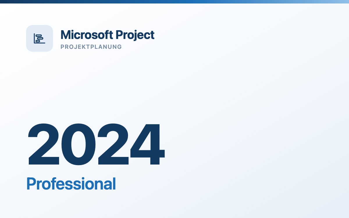 Microsoft Project 2024 Professional - gebrauchte Volumenlizenz
