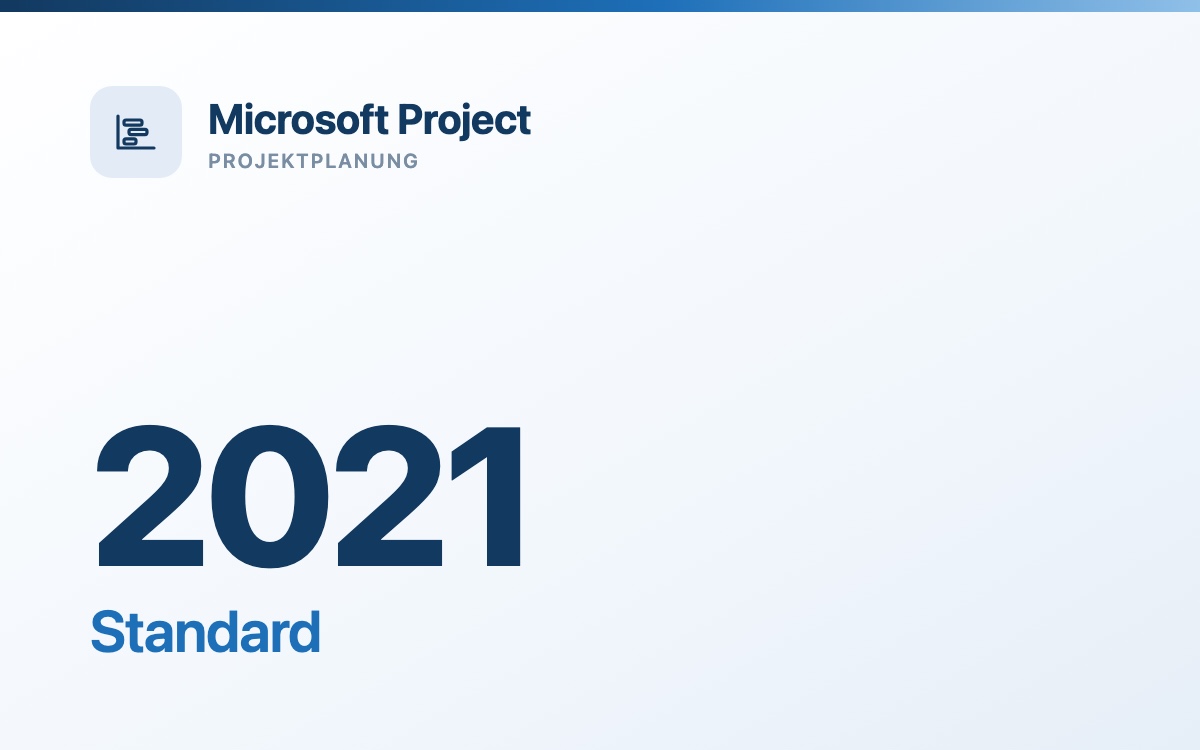 Microsoft Project 2021 Standard - gebrauchte Volumenlizenz