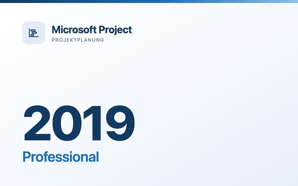 Microsoft Project 2019 Professional - gebrauchte Volumenlizenz