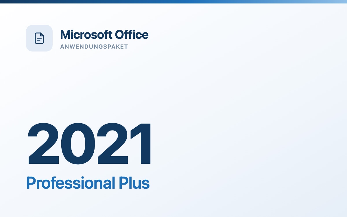 Microsoft Office 2021 Professional Plus - gebrauchte Volumenlizenz