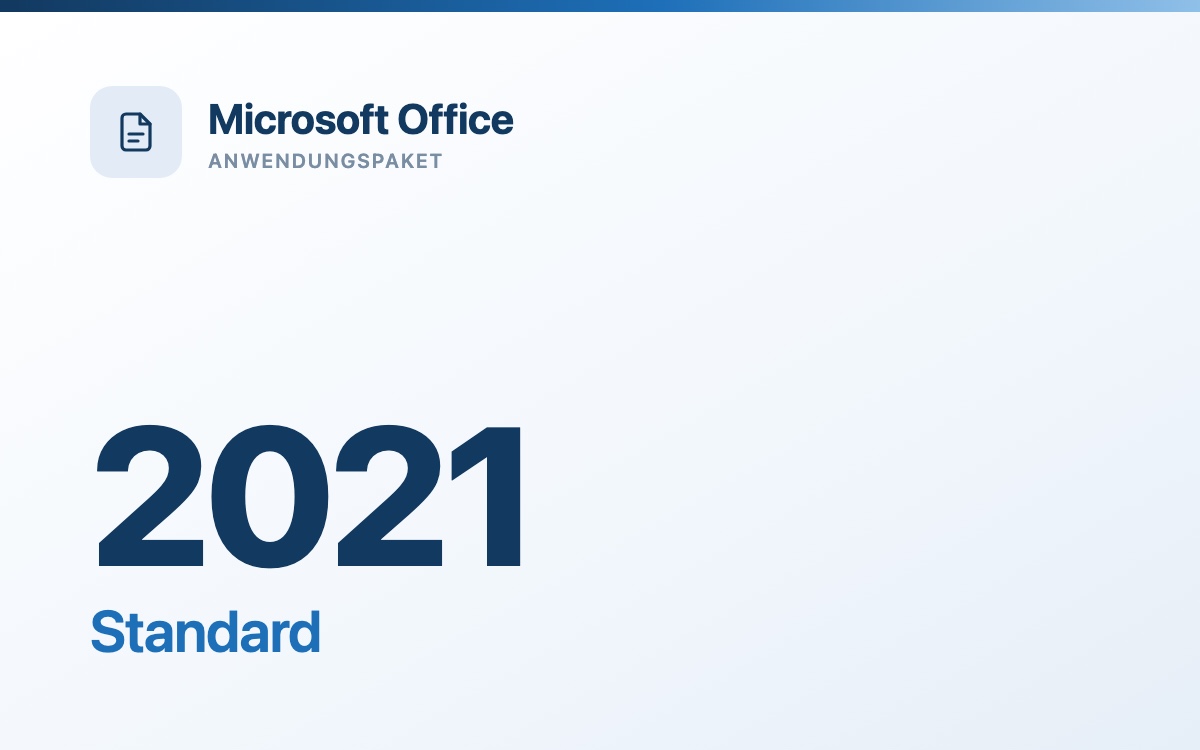 Microsoft Office 2021 Standard - gebrauchte Volumenlizenz