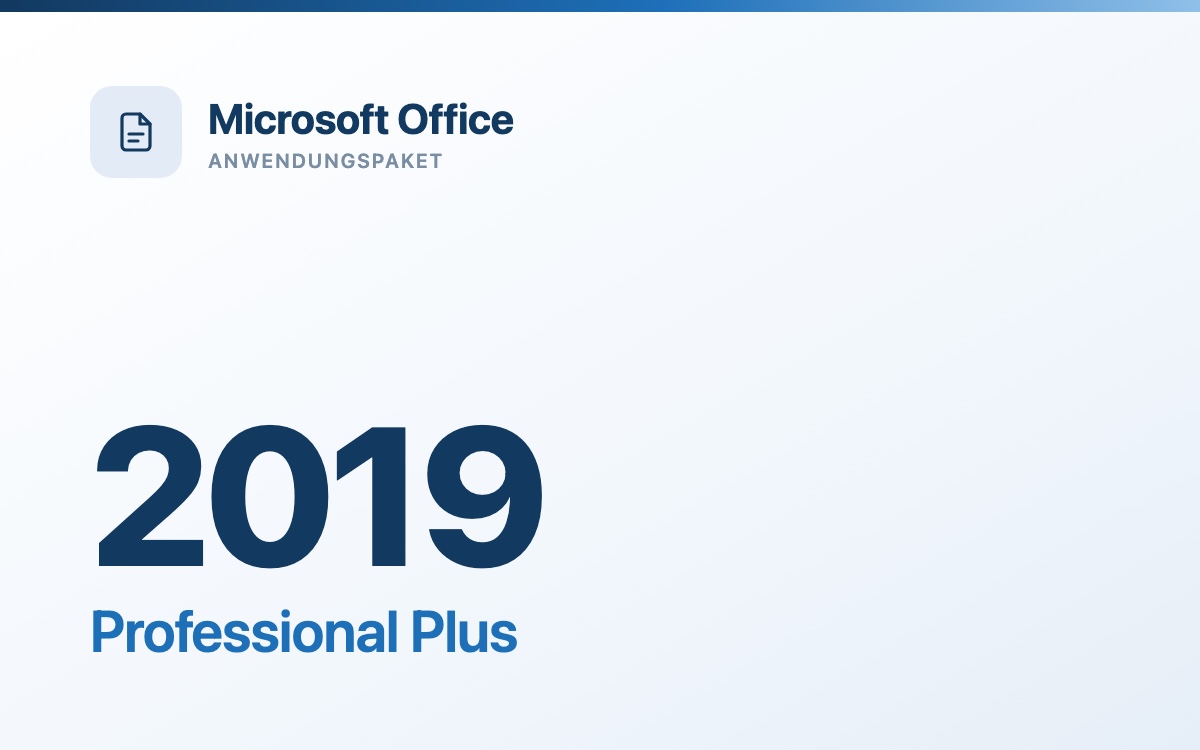Microsoft Office 2019 Professional Plus - gebrauchte Volumenlizenz