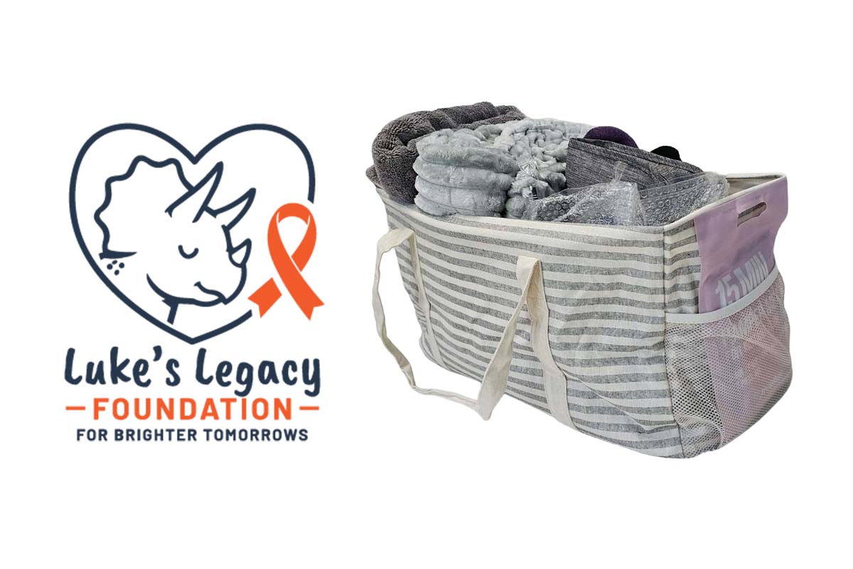 Comfort basket filled with essentials, delivered to a family on the 4 Henson floor