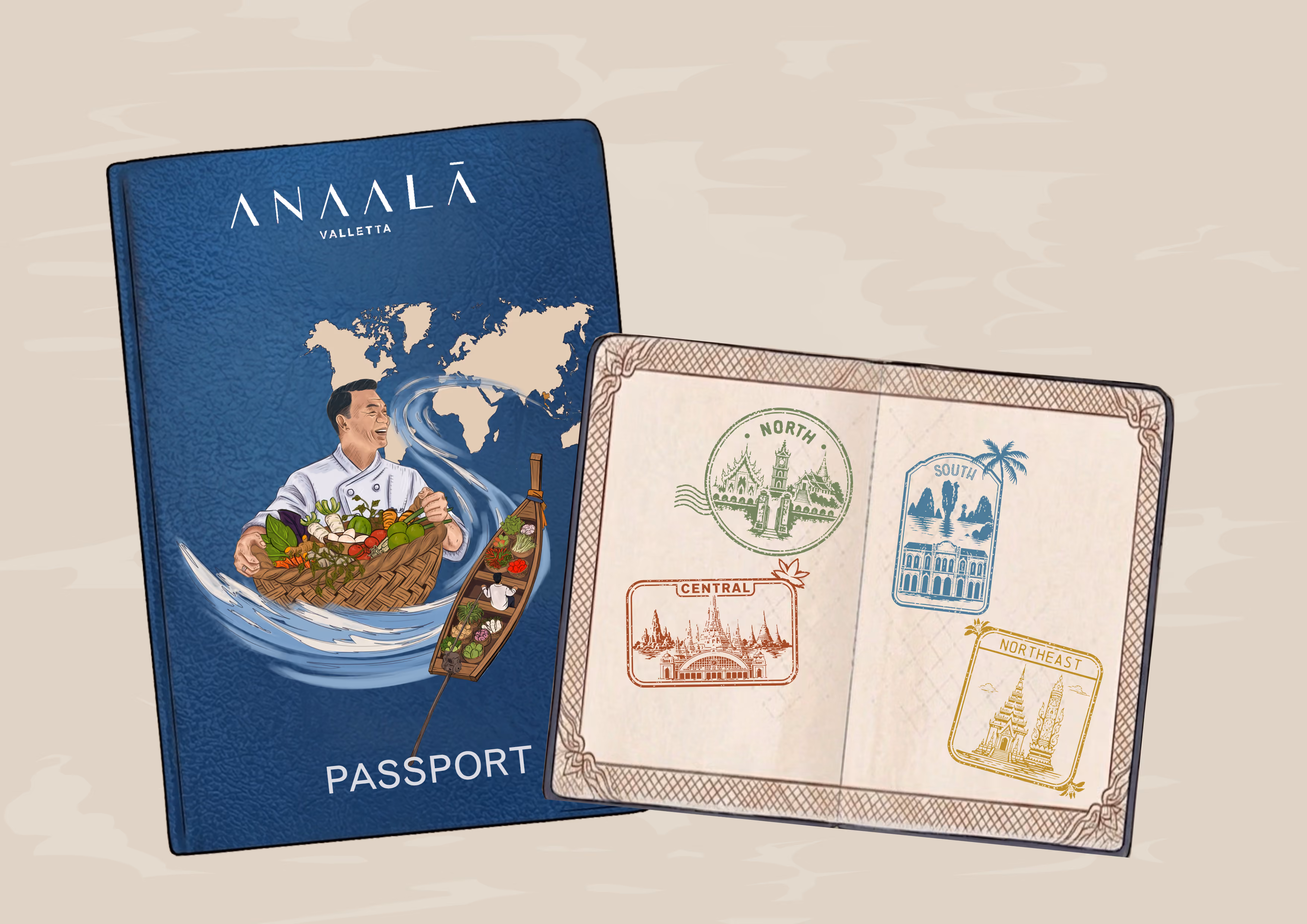 The Anaalā Menu-Go-Round passport