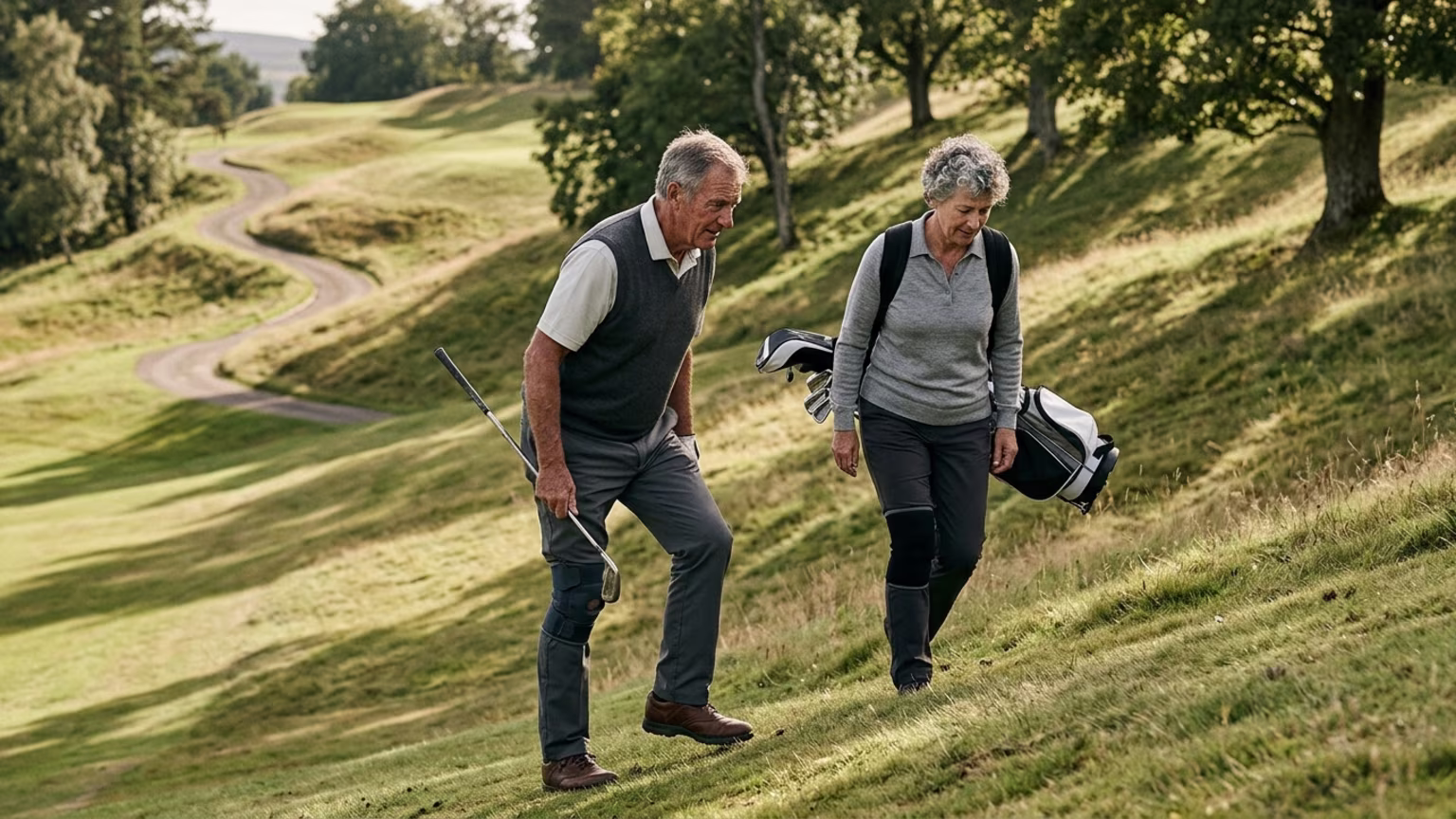 How to Protect Your Knees on Hilly, Walking-Rich Golf Rounds