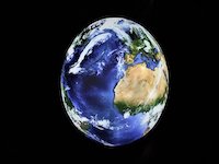 Earth Day globe illustration