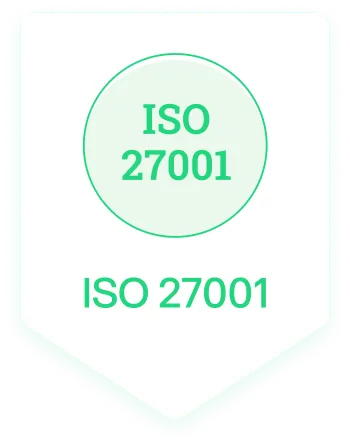 ISO 27001 certification badge