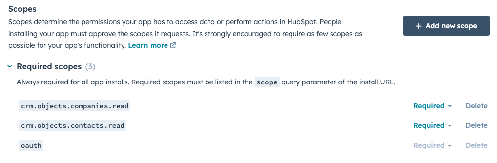 Creating a HubSpot app