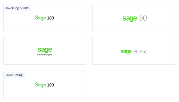 Chift customers connecting to Sage through Chift