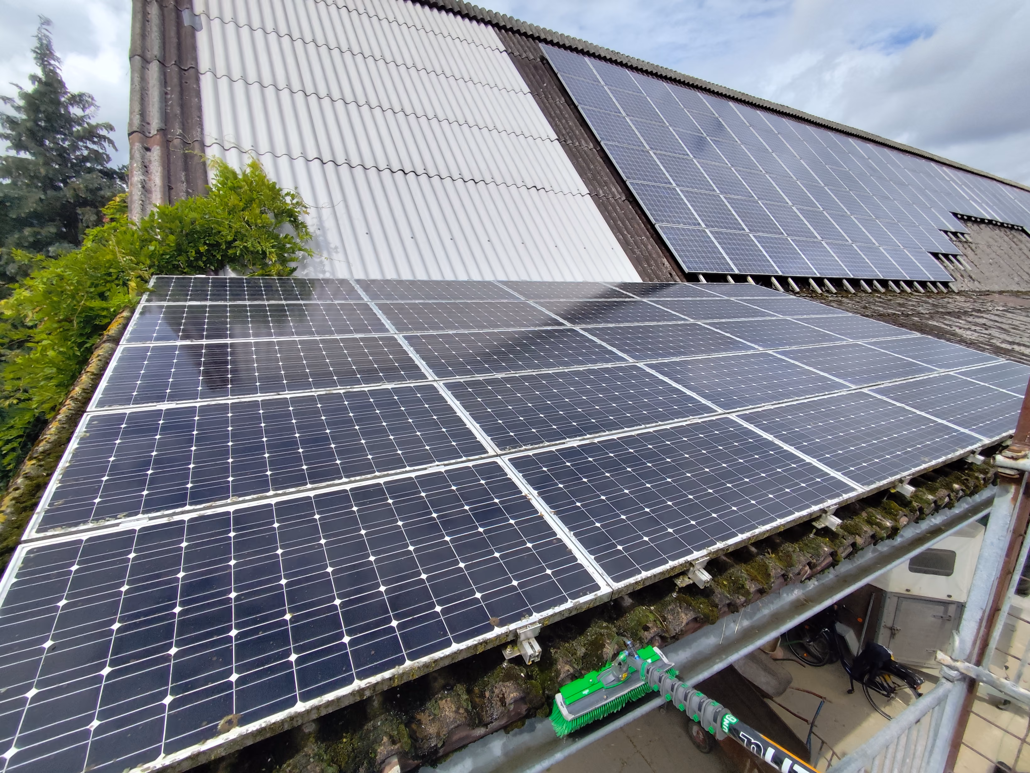 Gereinigte Solaranlage und Solardach in Steinfurt