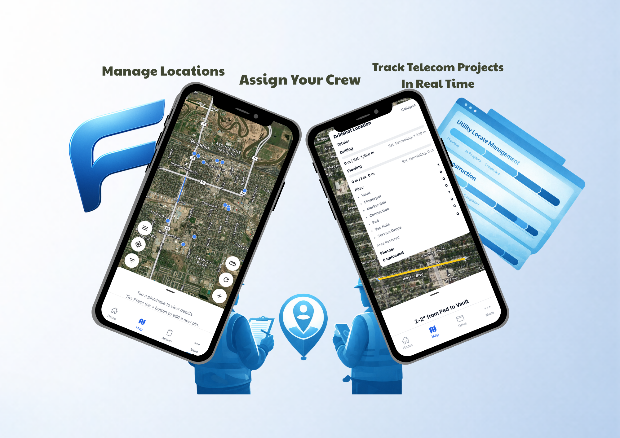 Mobile App built for telecom field teams
