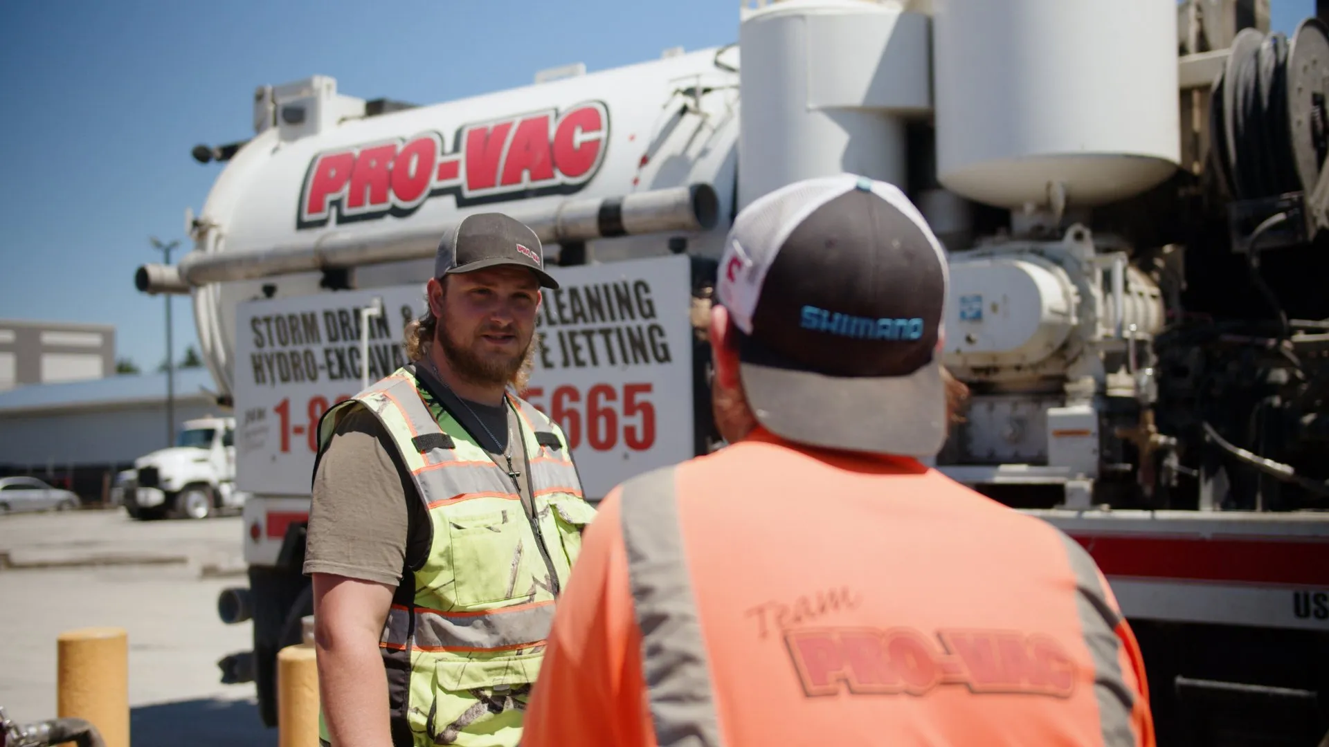 Pro-Vac team on site