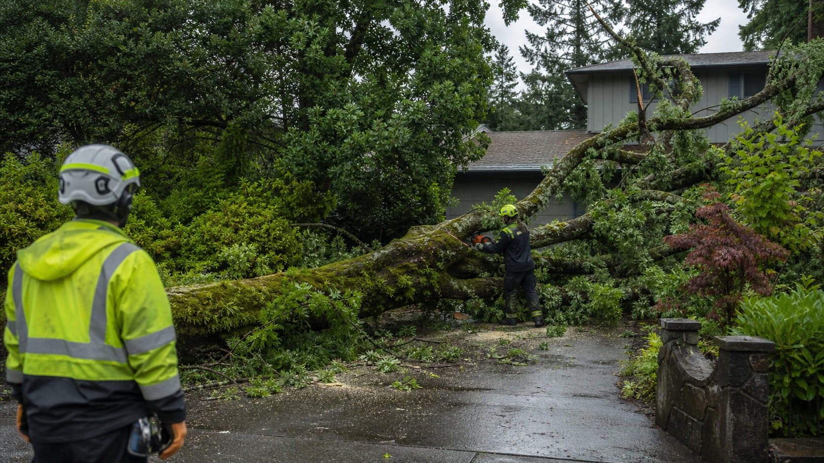 Who Should I Call When a Tree Falls Across My Driveway in Eugene?