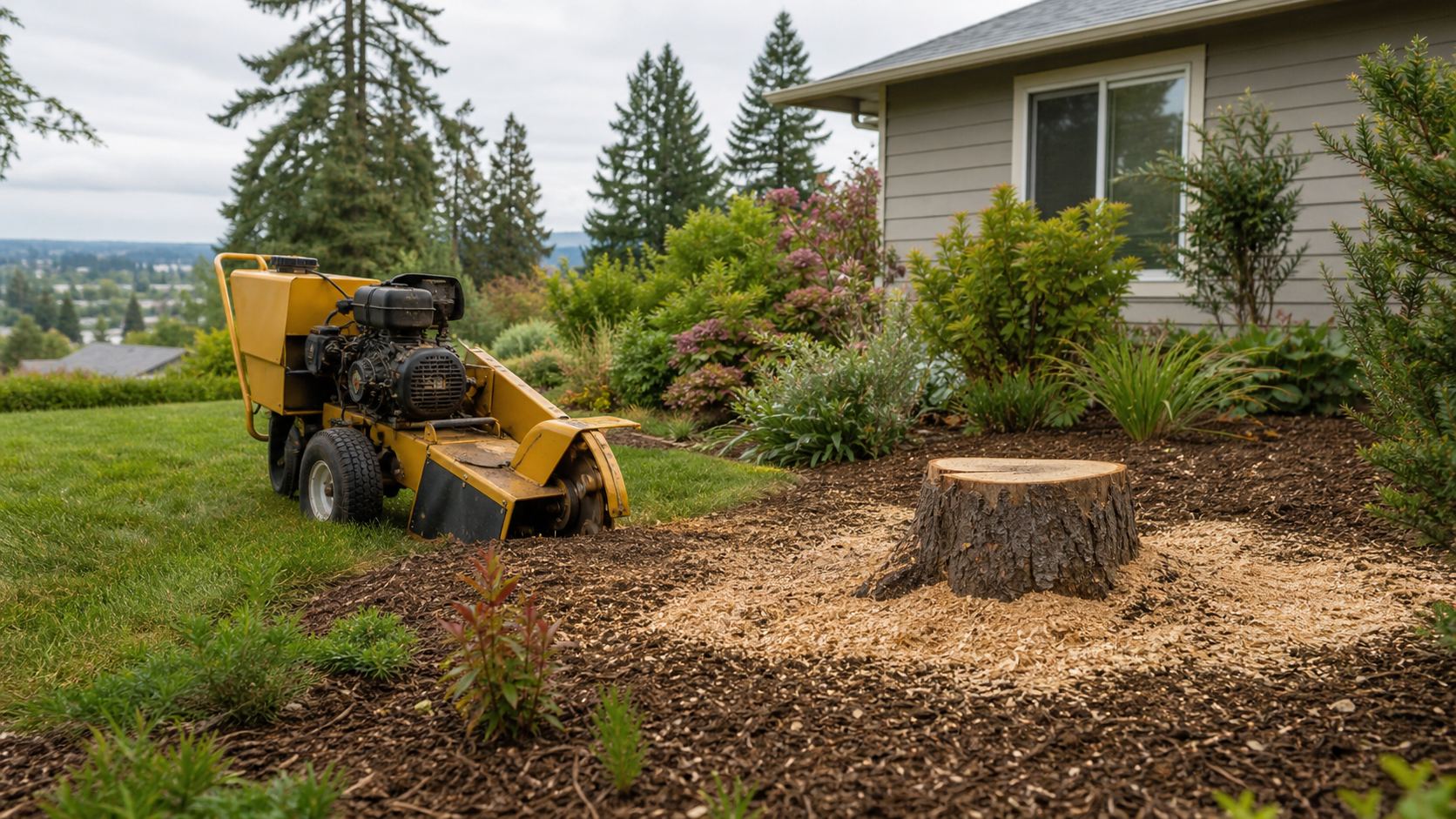 What Should I Do With the Wood Chips After Stump Grinding in Eugene?