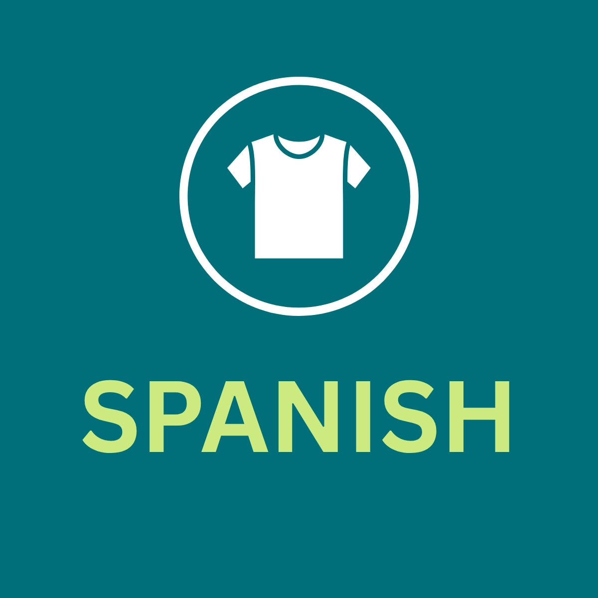 SPANISH. Spanish-language You Belong T-shirt template for Catholic school staff and students.