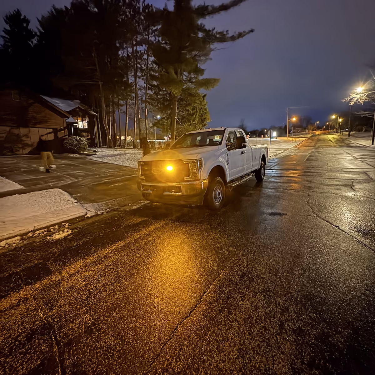 Sidewalk snow removal and deicing by Donath Landscaping Solutions LLC