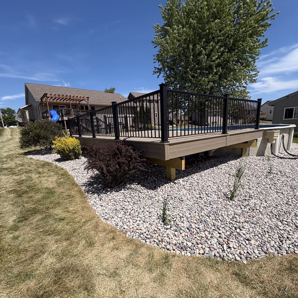 Decorative rock installation near me by Donath Landscaping Solutions LLC in Southeastern Wisconsin

