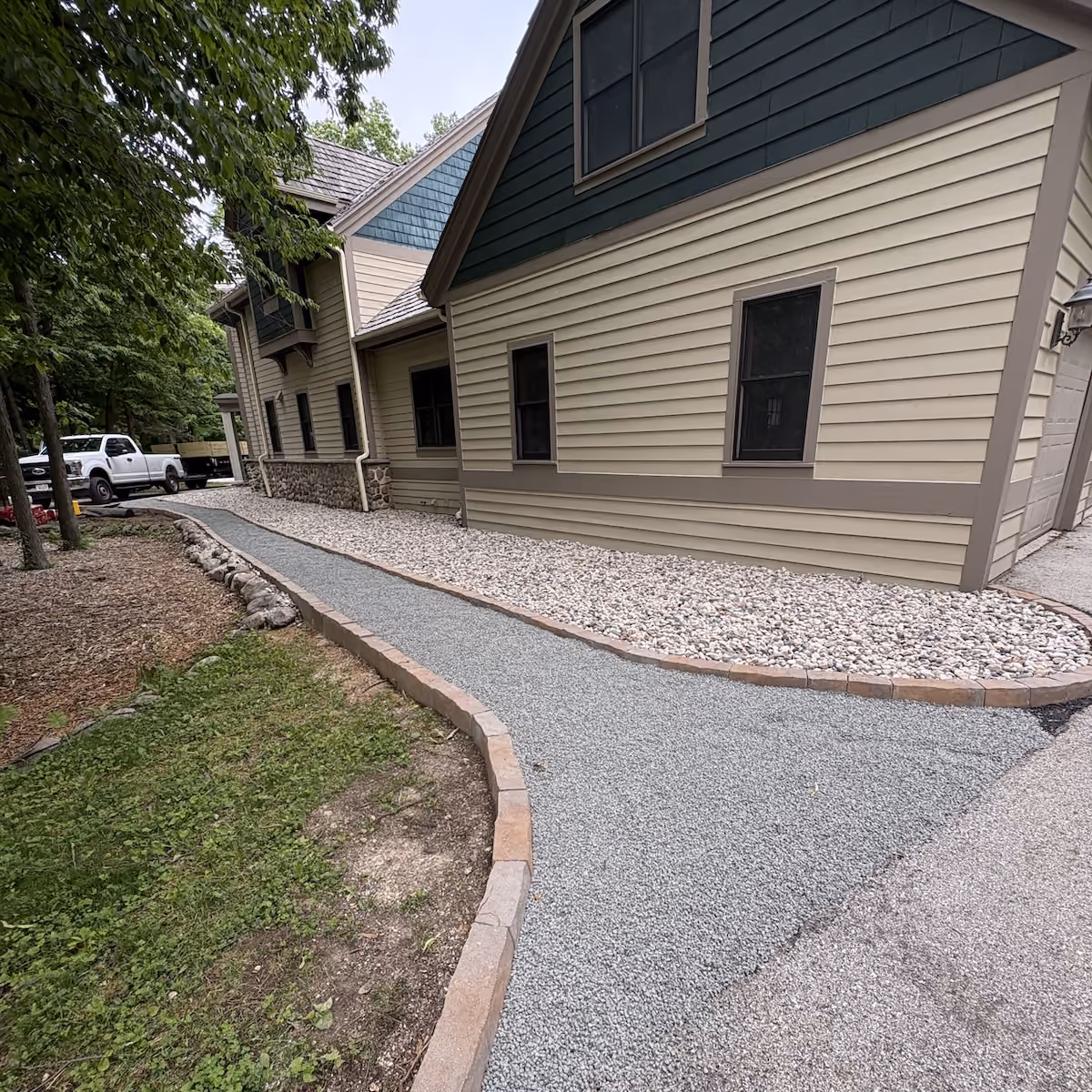 Professional landscaping project completed in Washington County, Wisconsin