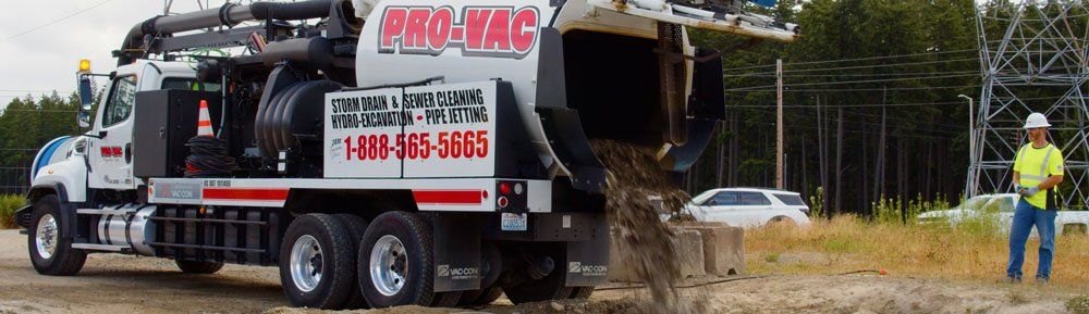 Pro-Vac hydro-excavation banner