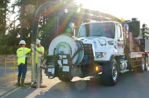 Pro-Vac recycler truck on site