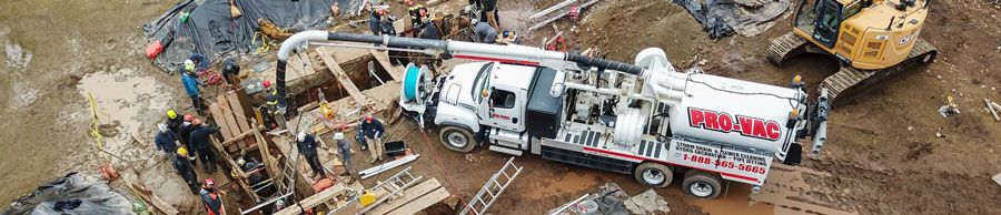 Air excavation on site