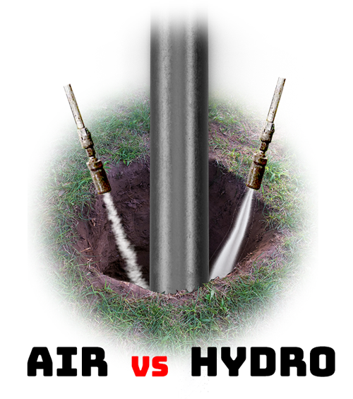 Air versus hydro excavation comparison