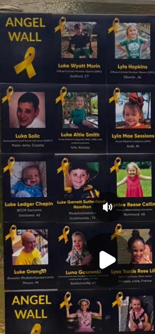 Our Lukey is in DC, on the Angel Wall at CureFest. Finding him on…
