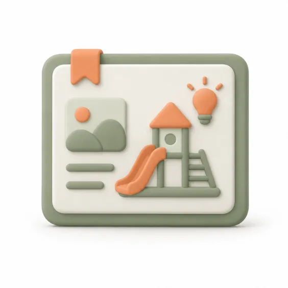 Playground planning resource featured in the resources menu