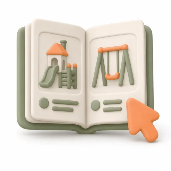 Playground planning resource featured in the resources menu