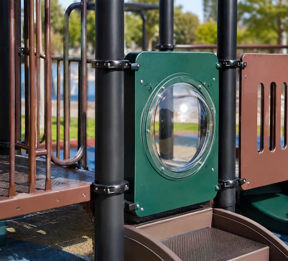 Children enjoying outdoor playground activities