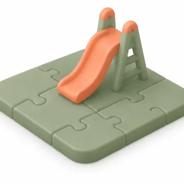 Slide on interlocking safety tiles icon
